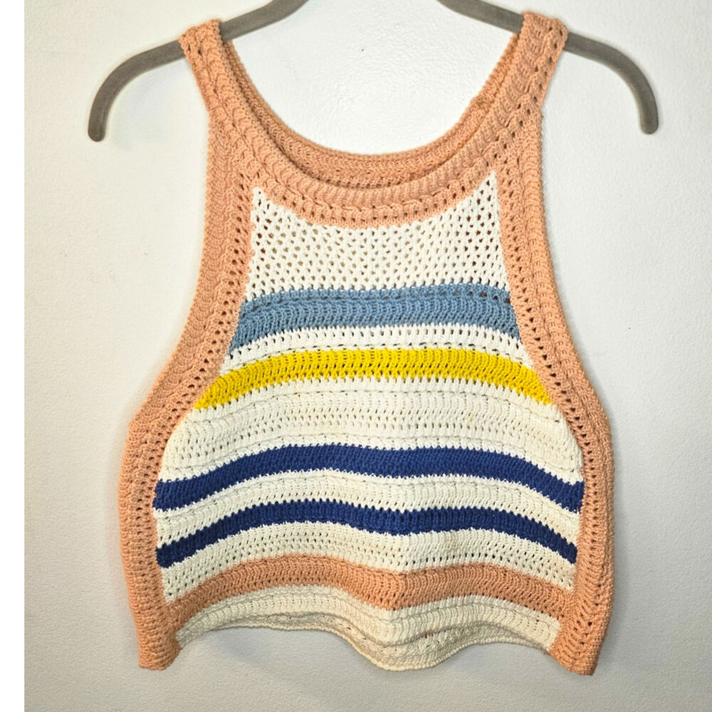 M- BCBGenerations- Crocheted Tank Top